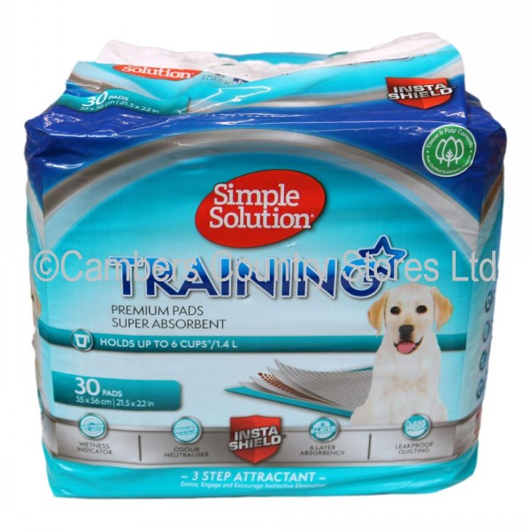 Simple Solution Training Pads 30 Pack Cambers Country Store